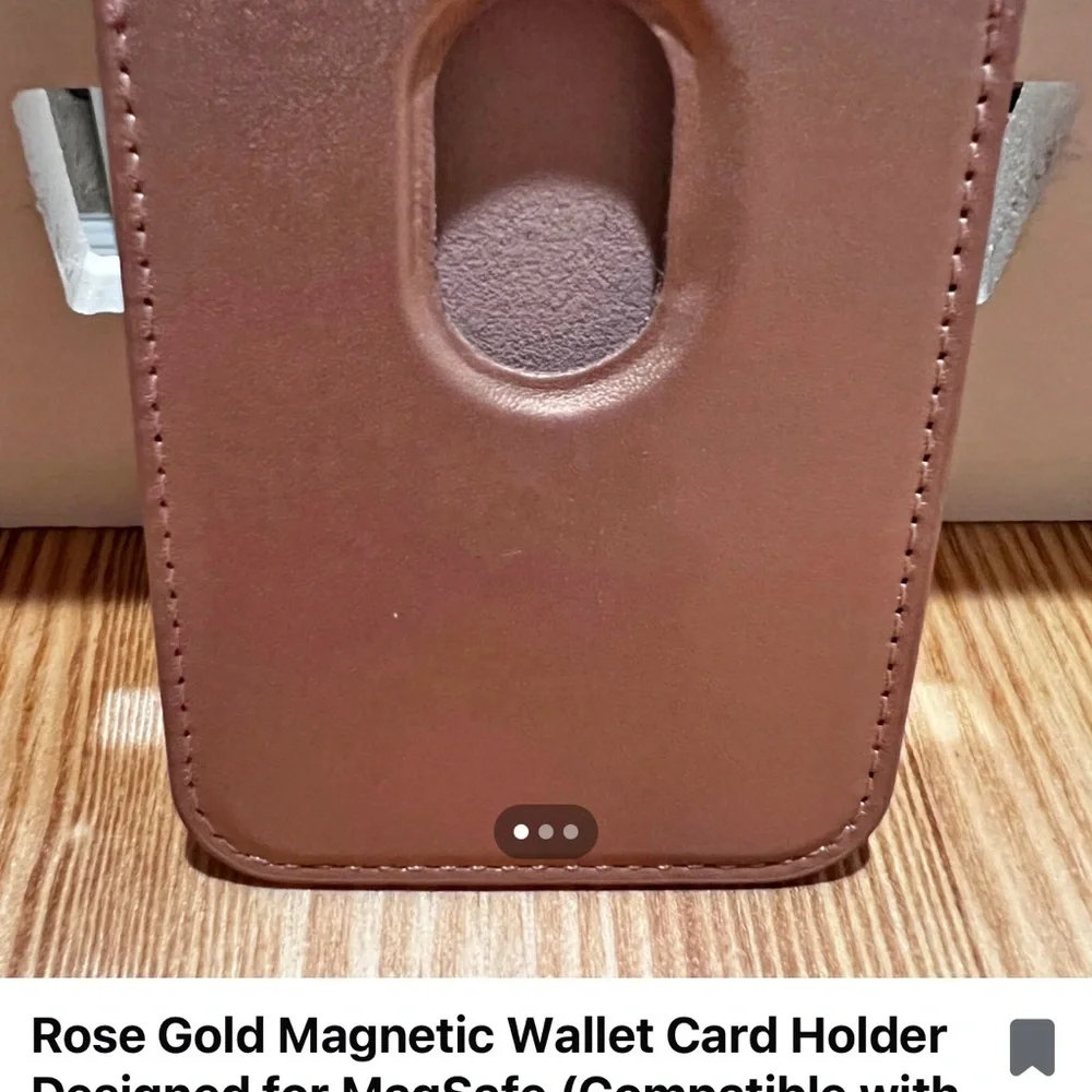 Rose gold Leather Phone Skin